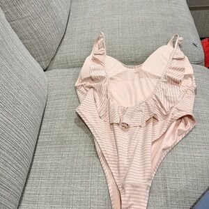 Aerie Ruffle Back One Piece Swimsuit